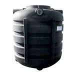 Cuve à eau de pluie ronde économique 1500 L – PE rotomoulée enterrée (avec ou sans rehausse)