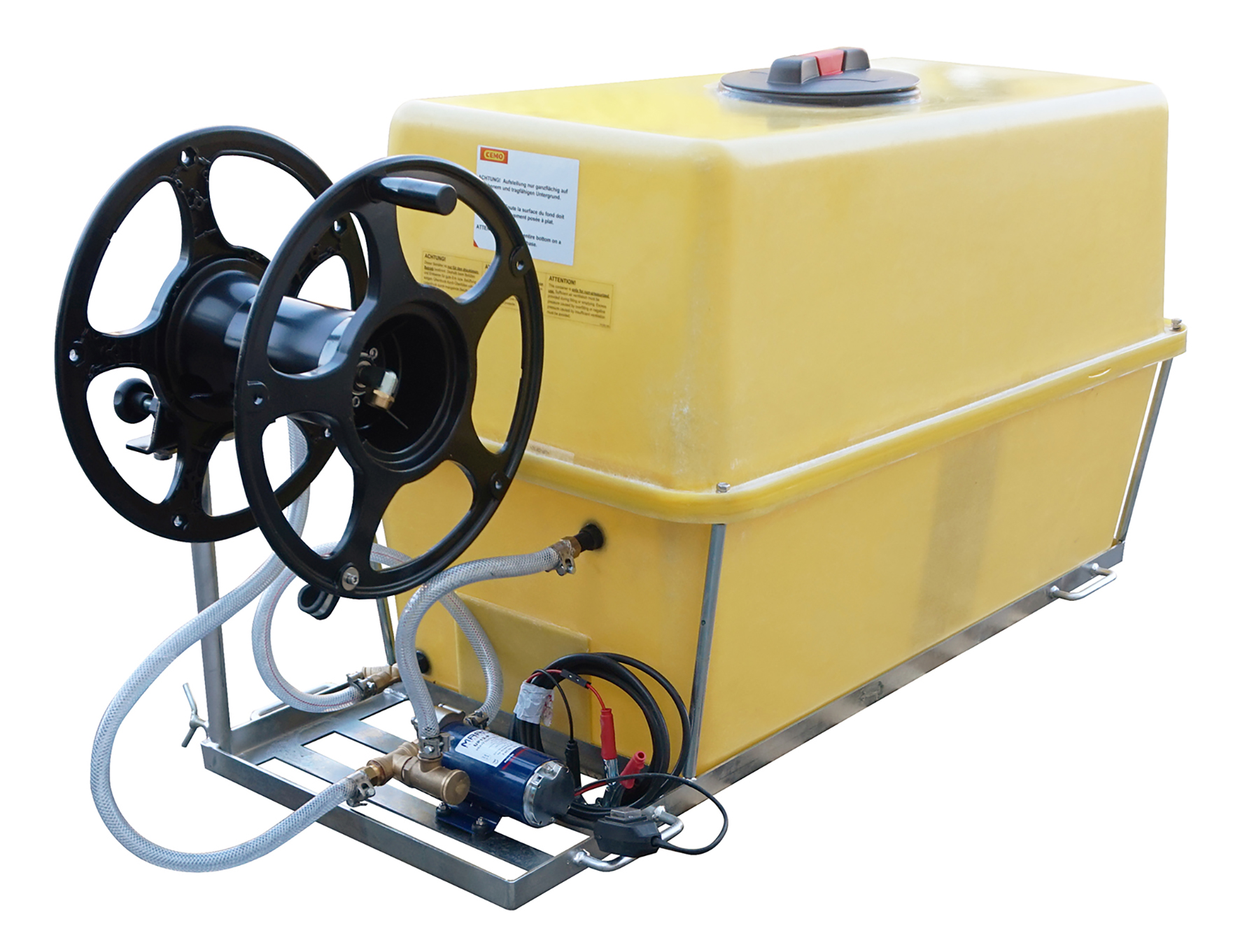 a Cuve d’arrosage PFV silencieuse 400 L avec pompe 12 V – ensemble professionnel – Image 1