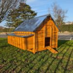 Poulailler Bassette XXL – 15 à 18 poules, toit en métal, bois traité, 146x150x118 cm – Image 2