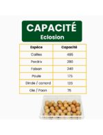 « Éclosoir HB175H Cimuka – Capacité 175 œufs, Humisonic, Ventilation AirRoute » – Image 3