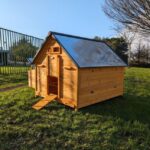 Poulailler Bassette XXL – 15 à 18 poules, toit en métal, bois traité, 146x150x118 cm – Image 4
