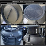 Cuve à eau de pluie ronde économique 1500 L – PE rotomoulée enterrée (avec ou sans rehausse) – Image 2