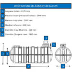 Cuve enterrée récupération pluie 10 000 L prééquipée – PEHD rotomoulé, entrée/sortie Ø160 mm – Image 3