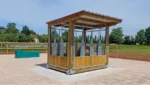 Râtelier déplaçable 2x3m – Distribution sécurisée du fourrage pour chevaux – Structure mobile et robuste – Image 2