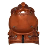 Selle Western McBryan WPRO – Cuir marron, siège profond, arçon en bois recouvert de rawhide, boucles en acier inoxydable – Image 4