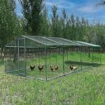 Enclos poulailler 24m² tubes 38mm H2,25m – Parc grillagé renforcé 8x3m en acier galvanisé – Image 2