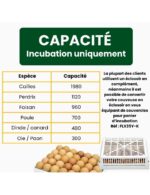 « Couveuse Automatique Cimuka HB700S – 700 œufs, TurnX™, Humidification & Ventilation Automatisées » – Image 3