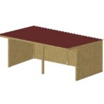 Abri bois Classic 2020 3x6m – Structure robuste pour chevaux – 18m² – Toiture bac acier