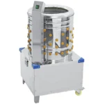 Plumeuse à voie humide 120 volailles – Tambour Ø50 cm, 1500 W, acier inox