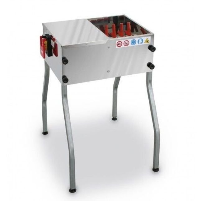 r1 Plumeuse humide Piumina River Systems 24 doigts – 30‑40 volailles/h, 0,25 kW, inox – Image 1