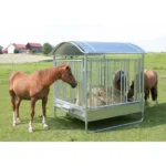 Râtelier rectangulaire galvanisé 12 places – mangeoire grande capacité pour bottes de foin