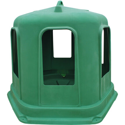 Râtelier de prairie hexagonal en résine – mangeoire robuste avec 6 passages de tête